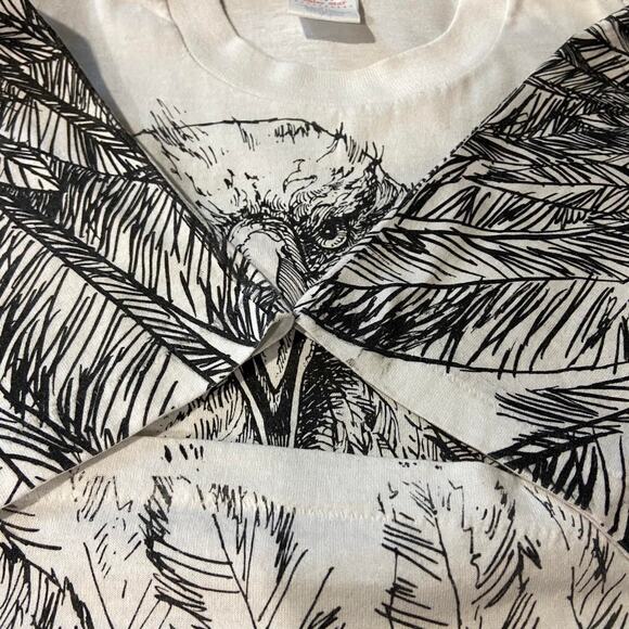 Vintage single stitch made in usa 1991 eagle art AOP tee - Picture 6 of 8